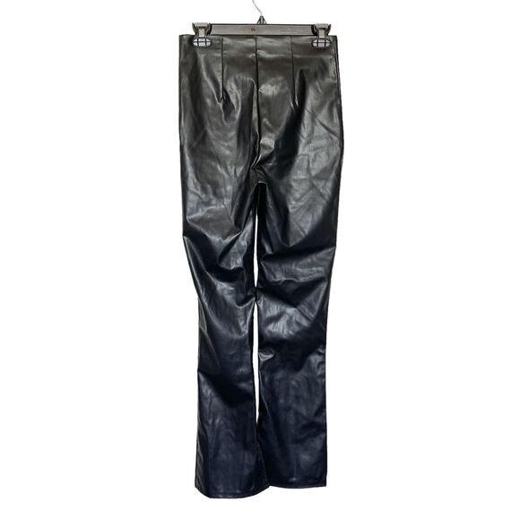 Divided By H&M Pants Size Small Faux Leather High Waist Punkcore Rock Edgy - Picture 2 of 13